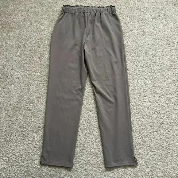 Joie Casual Pants High Rise Straight Boho Gray Women Sz Medium Drawstring $180 - Picture 6 of 16